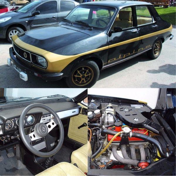 Renault 12 Alpine aracın dış görünüşü, motoru ve iç kokpiti