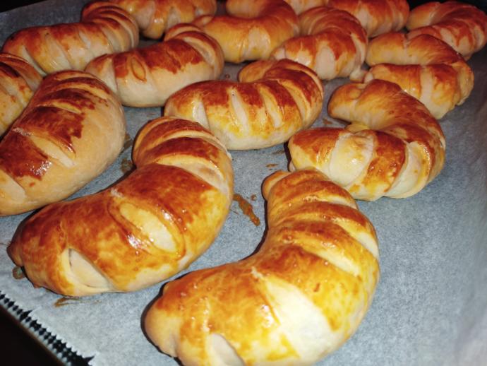 Poğaçalarımız pişti.