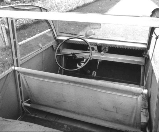 2CV Prototipinin iç görünüşü
