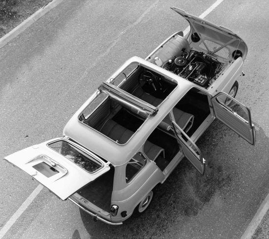 Renault 4Lnin ne kadar kullanışlı olduğunu gösteren fotoğraf