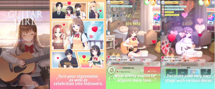 Ruhunuzu Rahatlatan Bir Mobil Oyun: Guitar Girl - Relaxing Music Game
