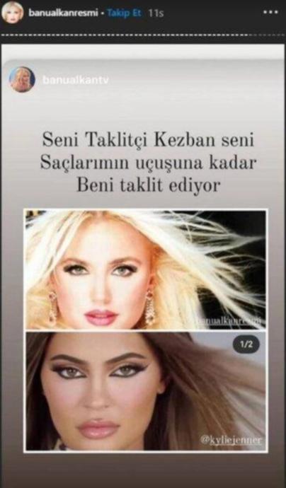 Taklitçi Kezban Benzetmesini Yapan Banu Alkana Kylie Jennerdan Beklenen Tavır Geldi!