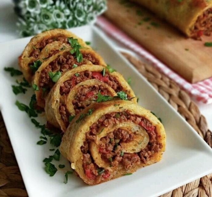 Görenlerin Hayran Kalacağı Nefis Kıymalı Patates Rulo Tarifi 💛