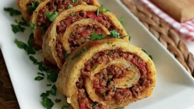 Görenlerin Hayran Kalacağı Nefis Kıymalı Patates Rulo Tarifi 💛