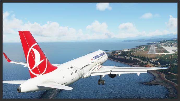 Trabzon Havalimanına iniş