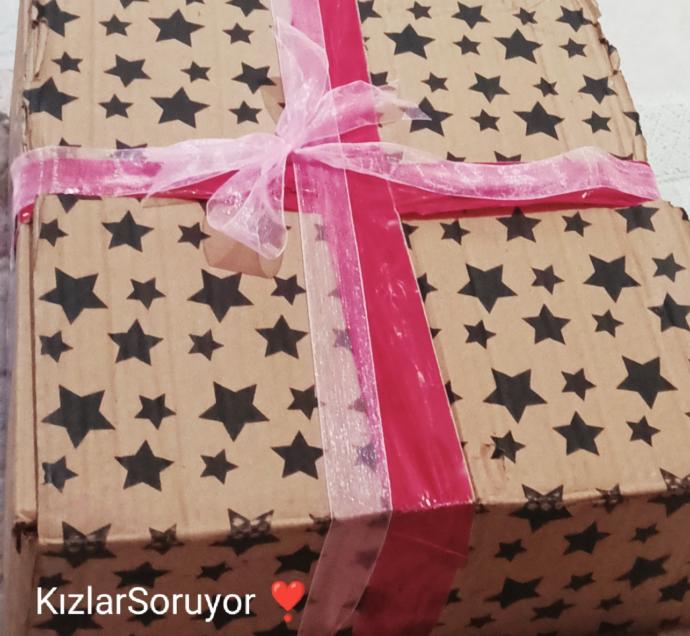 Kutunun hazırlanışı bile oldukça ponçik 🎀☺️🥰