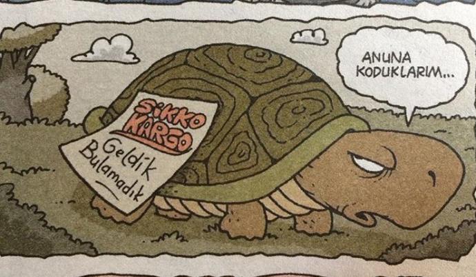 Geldik evde yoktunuz diyen kargocu