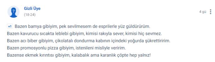 #Gibiyim Etiketiyle Kendini Bir Yemekle Anlatan Kscanların Güzel Paylaşımları!