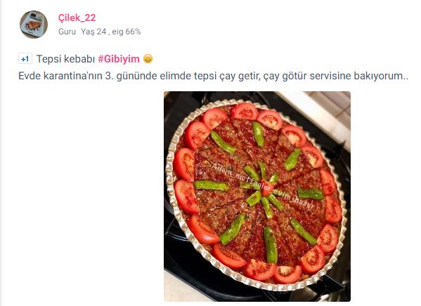 #Gibiyim Etiketiyle Kendini Bir Yemekle Anlatan Kscanların Güzel Paylaşımları!