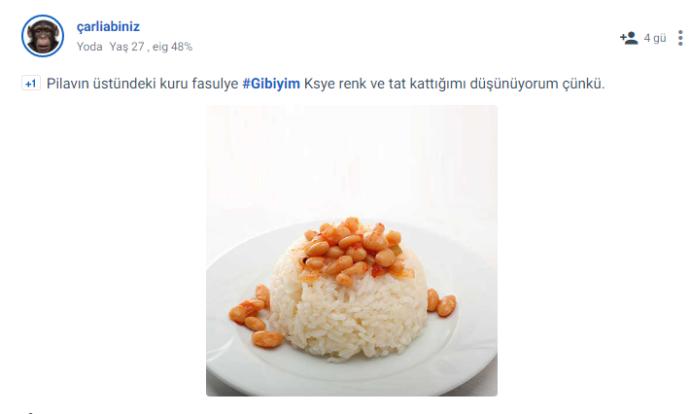 #Gibiyim Etiketiyle Kendini Bir Yemekle Anlatan Kscanların Güzel Paylaşımları!