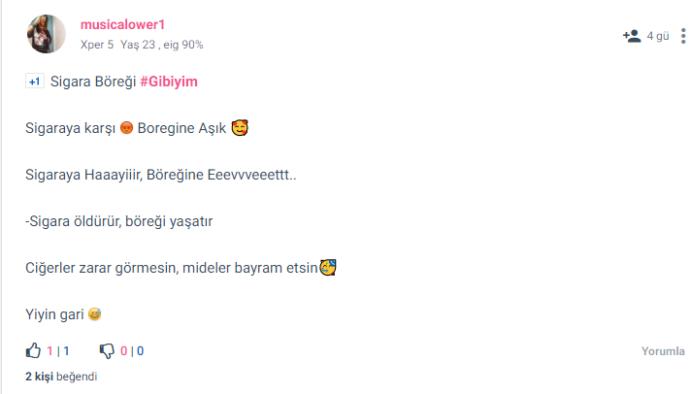 #Gibiyim Etiketiyle Kendini Bir Yemekle Anlatan Kscanların Güzel Paylaşımları!