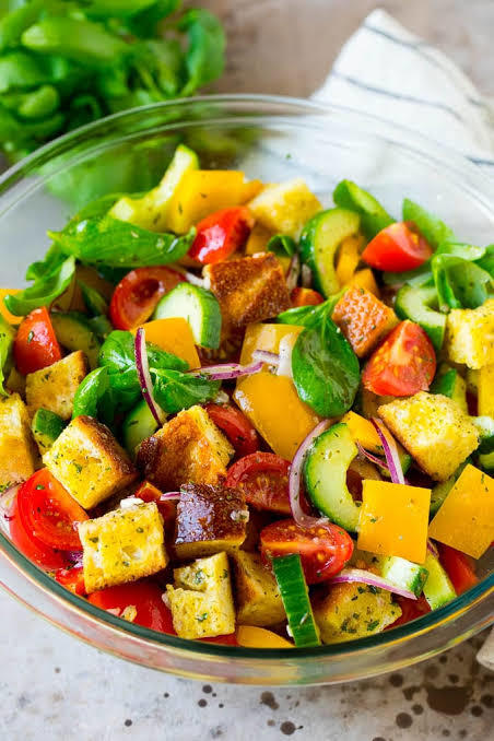 Hem Yerim Hem Kilo Almam Diyenlere Fit Ve Doyurucu Panzanella Tarifi!