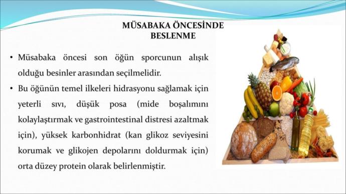 Müsabaka/Egzersiz Öncesi Beslenme