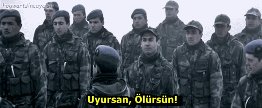 Sen uyudun biz öldük.