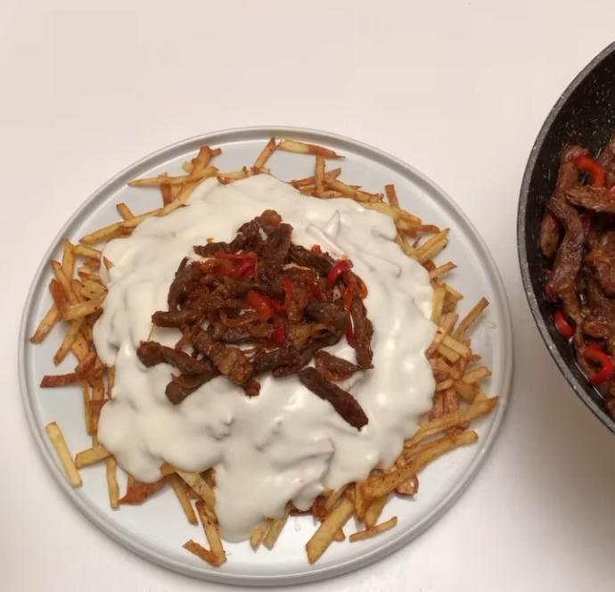 Soslu çökertme kebabı