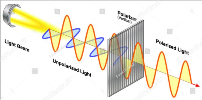 Elektromanyetik etkilere sahip polarize ışık düzlemleri