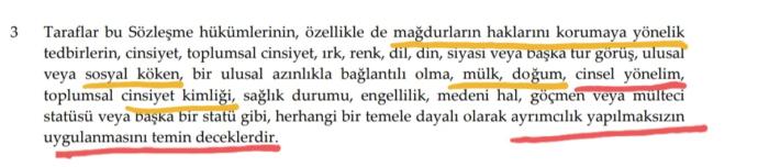 Gerçekten Okudunuz mu? Cinsel Yönelimi Yayıp Türk Aile Yapısını Bozduğu İddia Edilen İstanbul Sözleşmesi Maddeleriyle!