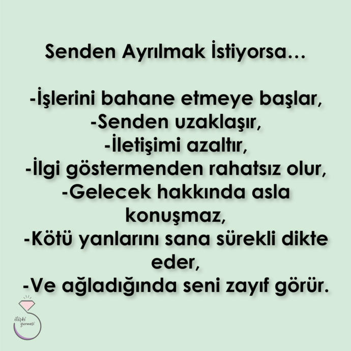 Senden Ayrılmak İstiyorsa...
