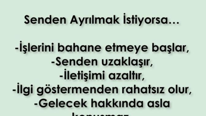 Senden Ayrılmak İstiyorsa...