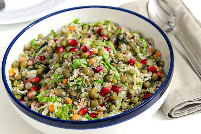 yeşil mercimek salatası