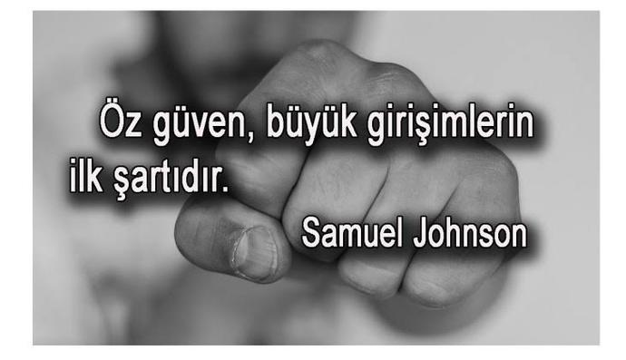 Kendinize inannmazsanız, kimse size inanmaz..