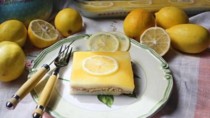 Tadı Damakta Kalacak Limonlu Bisküvili Pasta Tarifi!