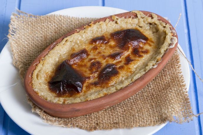 fırında sıcak helva