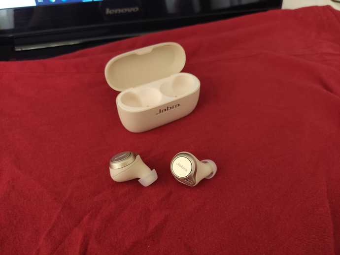 Jabra Elite 75T Kulakiçi Aktif Gürültü Önleyici Bluetooth Kulaklıklar - Gold Beige
