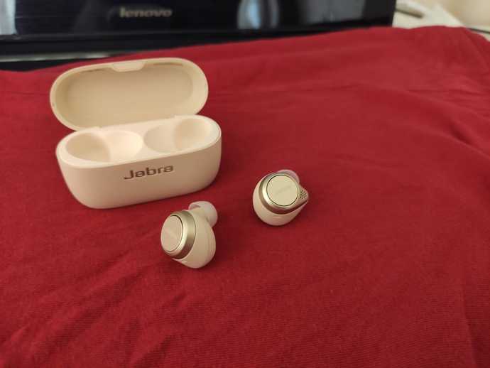 Jabra Elite 75T Kulakiçi Aktif Gürültü Önleyici Bluetooth Kulaklıklar - Gold Beige