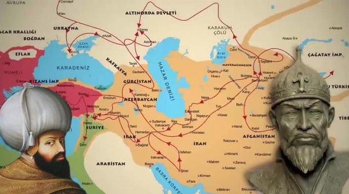 Ankara Savaşı öncesi Timurun geçtiği güzergâhlar