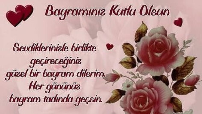 Ramazan bayramınız mübarek olsun.