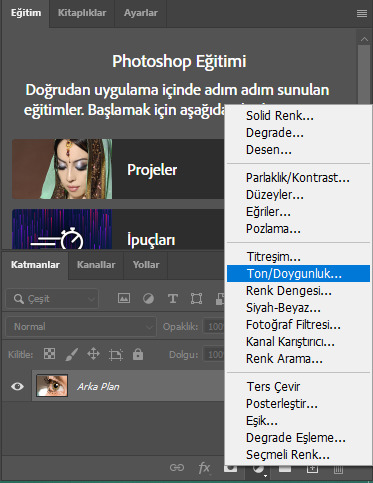 Photoshop Kullanarak Göz Rengi Değiştirme