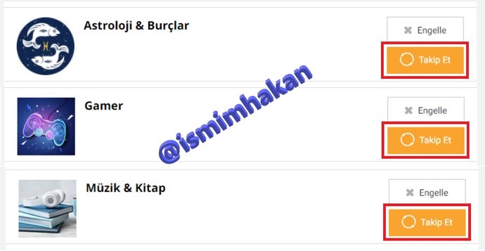 Yeni Konu Etiketlerini takibe almayı unutmayınız.