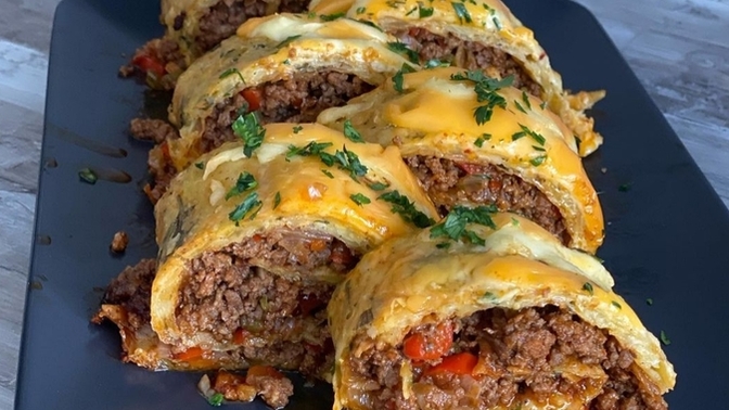 Sofranıza Şıklık Katacak Bir Lezzet: Kıymalı Patates Rulo