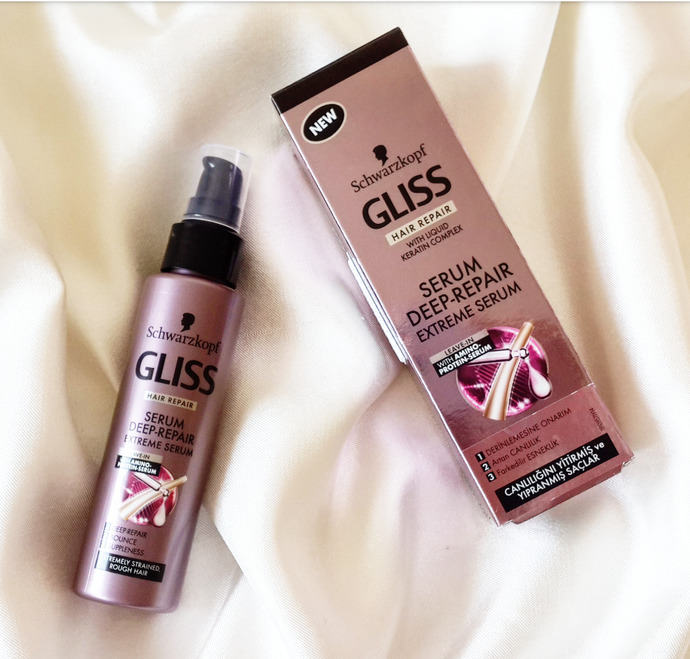 Gliss Keratin onarım sıvı saç kremi