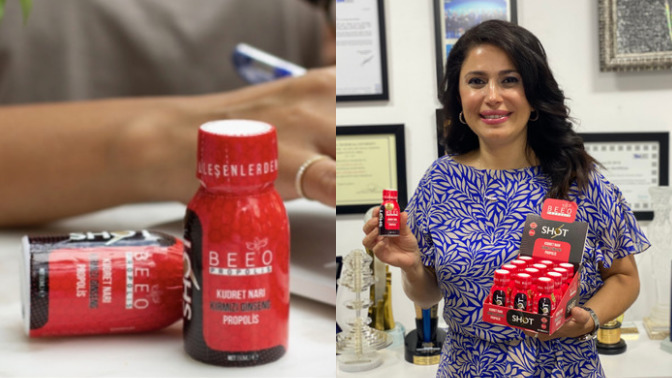 🐝Aslı Elif Tanuğur Samancının Ginseng Propolis Vitamin Setini Deniyorum. 🐝