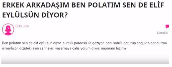 KizlarSoruyor Sitesinde Sorulan, Akıllara Kazınmış Cinsel Yaşam Soruları