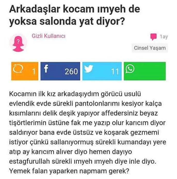 KizlarSoruyor Sitesinde Sorulan, Akıllara Kazınmış Cinsel Yaşam Soruları