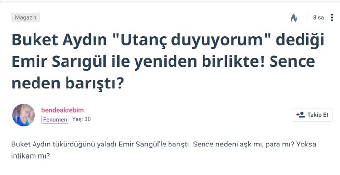 Sitenin En Popüler Soru Biçimleri