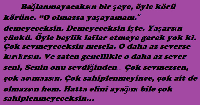 O Aşk Acısı Yaşanacak Arkadaş!