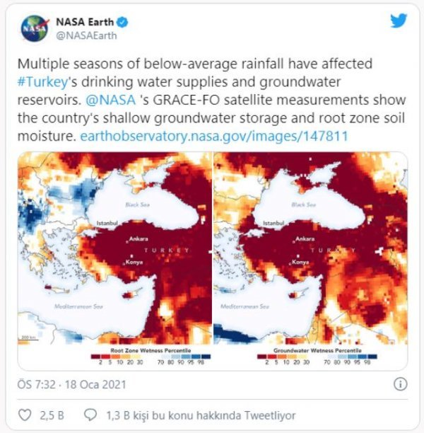 Nasanın ülkemiz için yaptığı uyarı