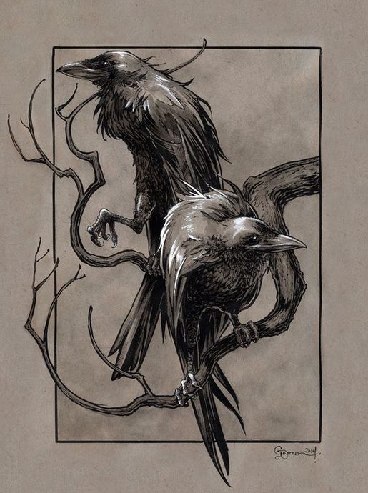 Bir Mitolojik Yaratık: Kuzgunlar/Huginn ve Muninn