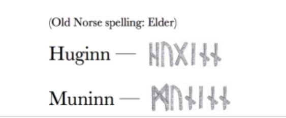 Bir Mitolojik Yaratık: Kuzgunlar/Huginn ve Muninn