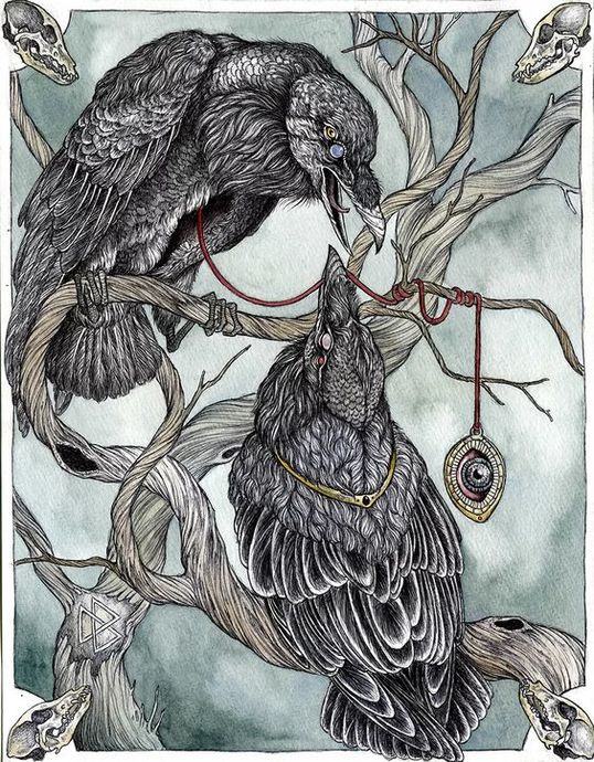 Bir Mitolojik Yaratık: Kuzgunlar/Huginn ve Muninn
