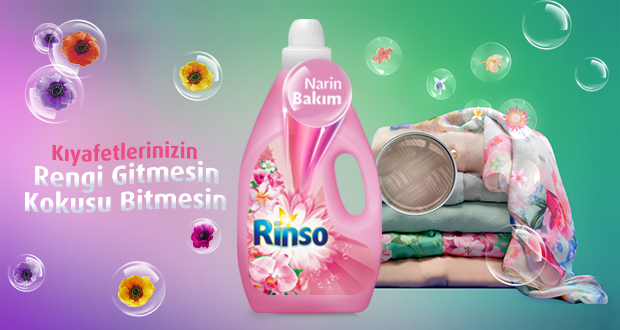 Rinso Sıvı Gül Suyu Deterjan