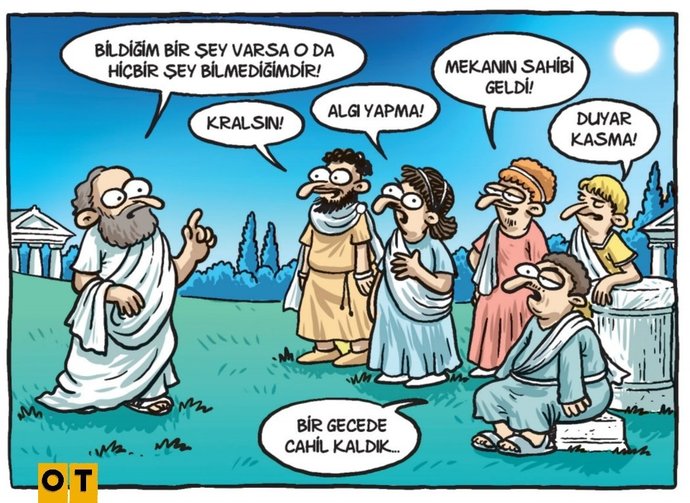 Karikatürist Selçuk Erdeme ait bir karikatür.