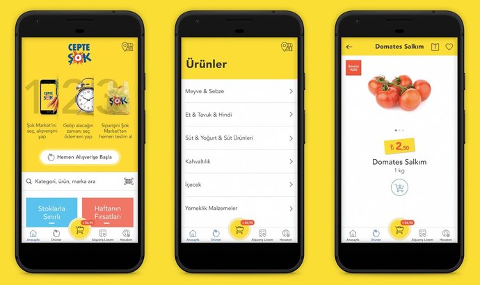 Severek Kullanılan Online Market Uygulamaları!