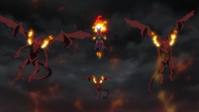 Ateşin kralı İfrit, That Time I Got Reencarnated as a Slime animesinden görüntü