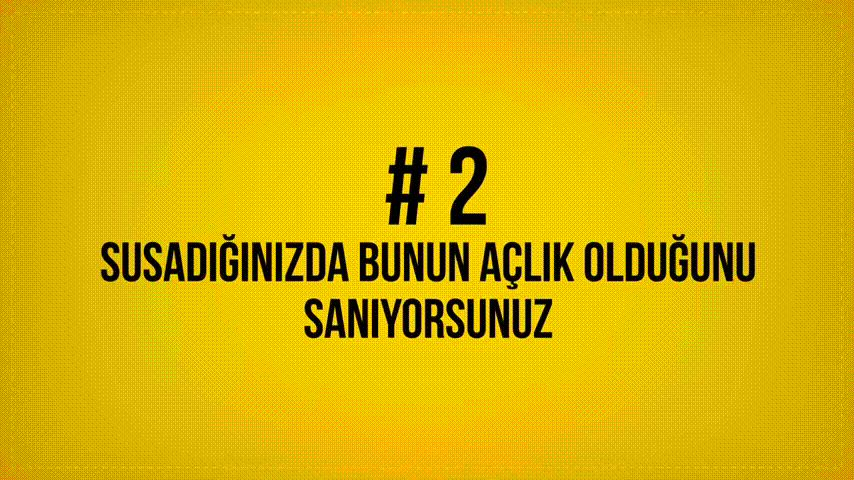 Aç değilsin