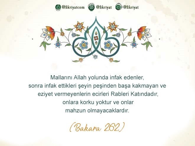 İnfak Etme ve Yardımlaşma!
